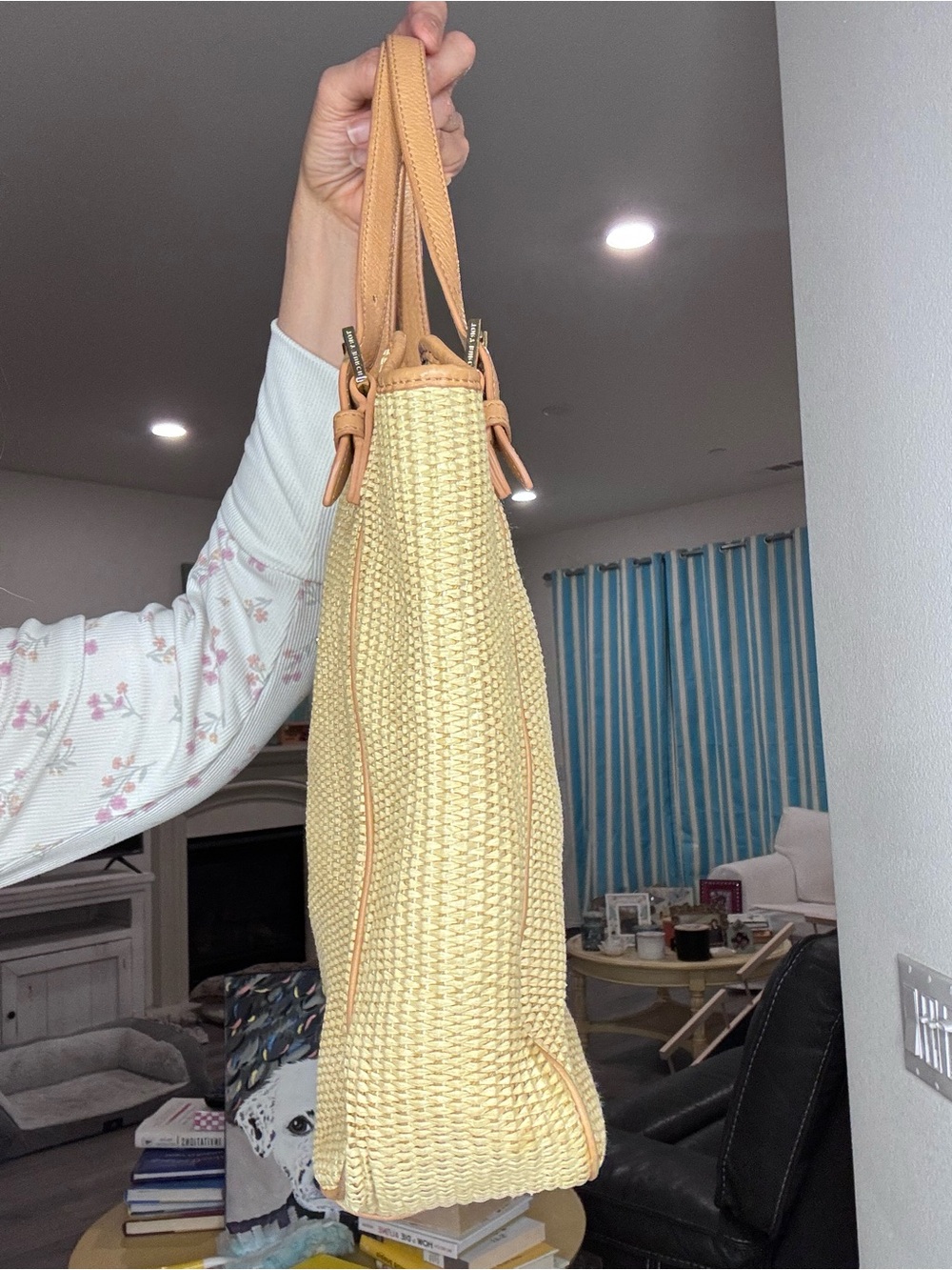 Tory Burch Raffia Straw Tote - Picture 7 of 14